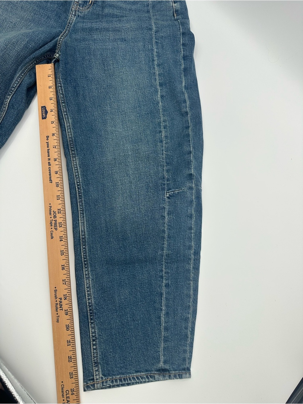 Old Navy High Rise Barrel Jeans Womens 6 Medium Wash Utility Denim 1433 - Picture 4 of 8